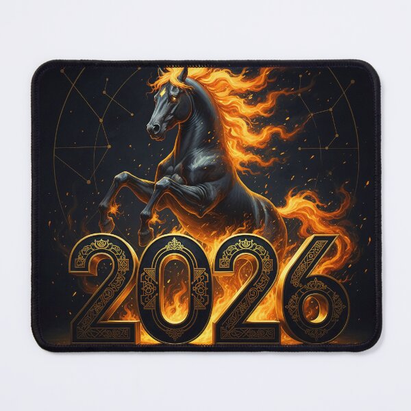 Item preview, Fiery Horse 2026 design, geometric, ornate, ornamental, dynamic designed and sold by 4Seasons.