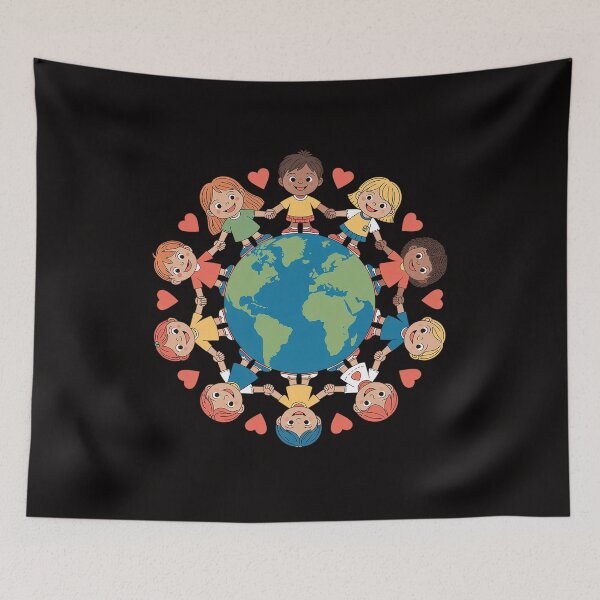 Item preview, Happy Earth Day Children Around the World  designed and sold by BotboutiquePre.