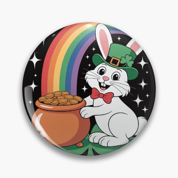 Item preview, Golden Pot Of Coins St Patricks Day Bunny Leprechaun Lucky  designed and sold by BotboutiquePre.
