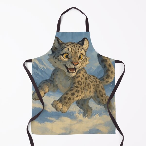Item preview, Snow Makes the Snow Leopard Playful designed and sold by nikkolaus.