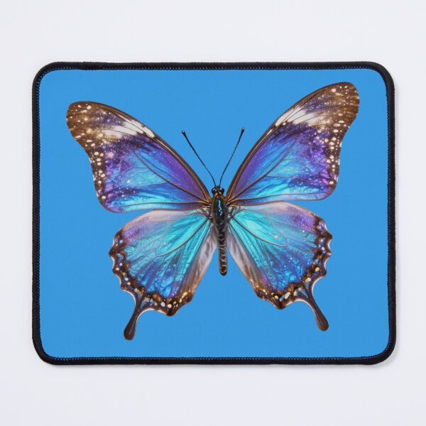 Item preview, Iridescent Purple Blue Silver Butterfly  designed and sold by Whimsical Art by Angela.