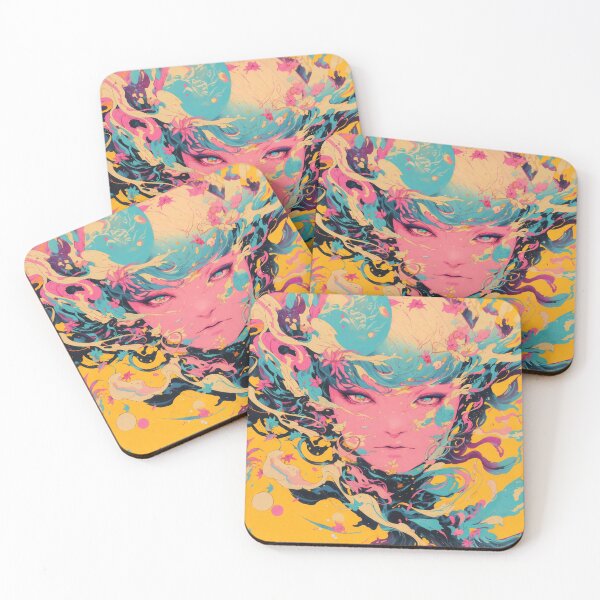 Item preview, Cosmic Muse, Neon Dream Portrait designed and sold by Prayful.
