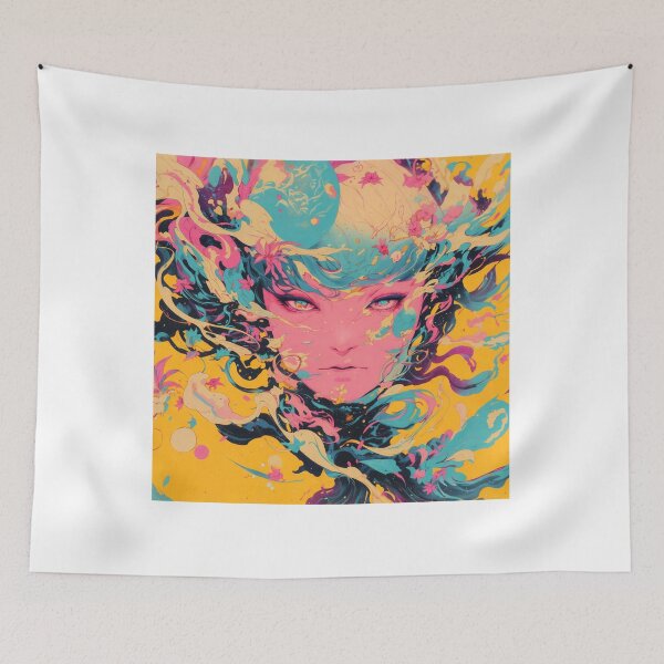 Item preview, Cosmic Muse, Neon Dream Portrait designed and sold by Prayful.