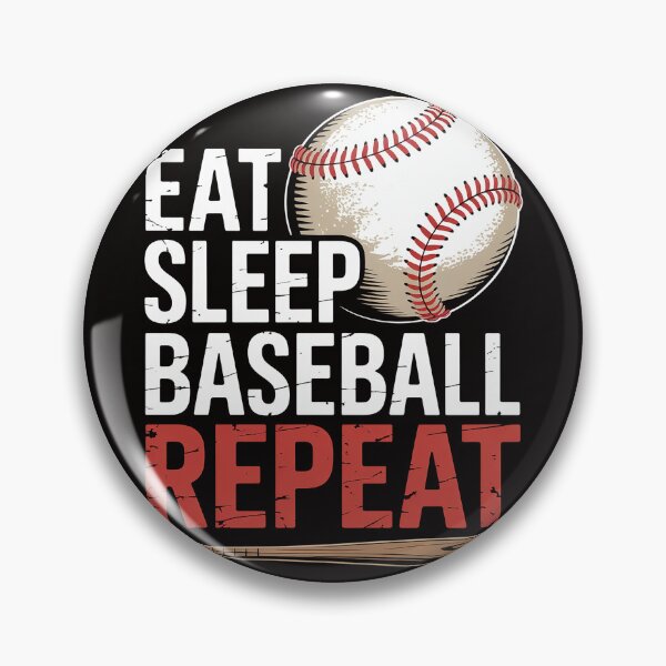 Item preview, Eat Sleep Baseball Repeat Baseball Player  designed and sold by silladive.