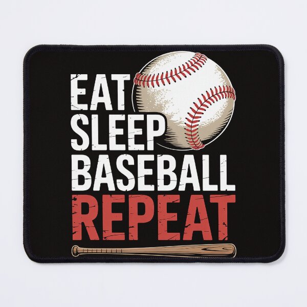Item preview, Eat Sleep Baseball Repeat Baseball Player  designed and sold by silladive.