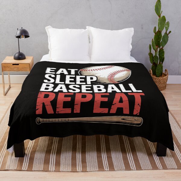 Item preview, Eat Sleep Baseball Repeat Baseball Player  designed and sold by silladive.