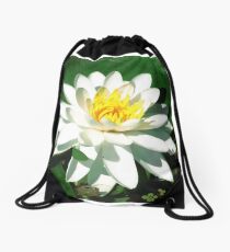 Lily on the Water Drawstring Bag