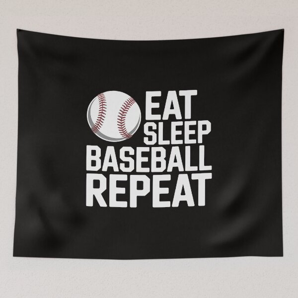Item preview, Eat Sleep Baseball Repeat Baseball Player Baseball  designed and sold by silladive.