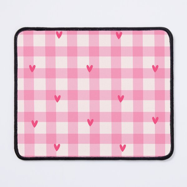 Item preview, Pink Gingham Hearts – Cute Valentine Checkered Pattern designed and sold by PatternFlux.