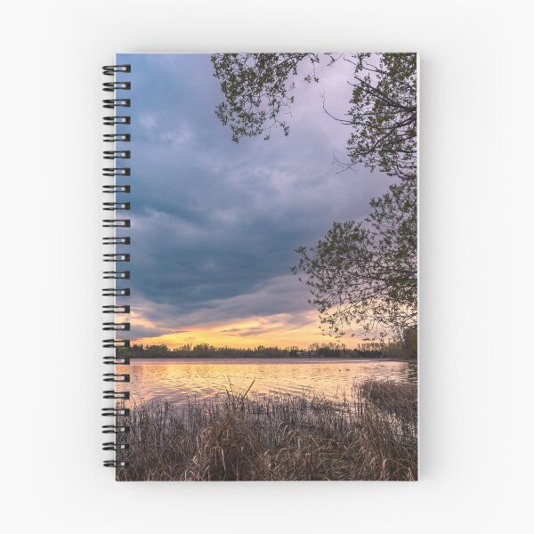 Item preview, Lacombe Lake Sunset and Storm Clouds designed and sold by Amy Mitchell.