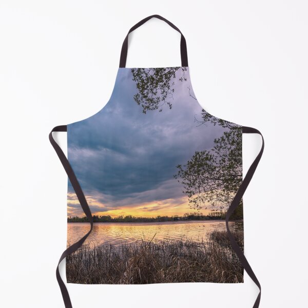 Item preview, Lacombe Lake Sunset and Storm Clouds designed and sold by Amy Mitchell.