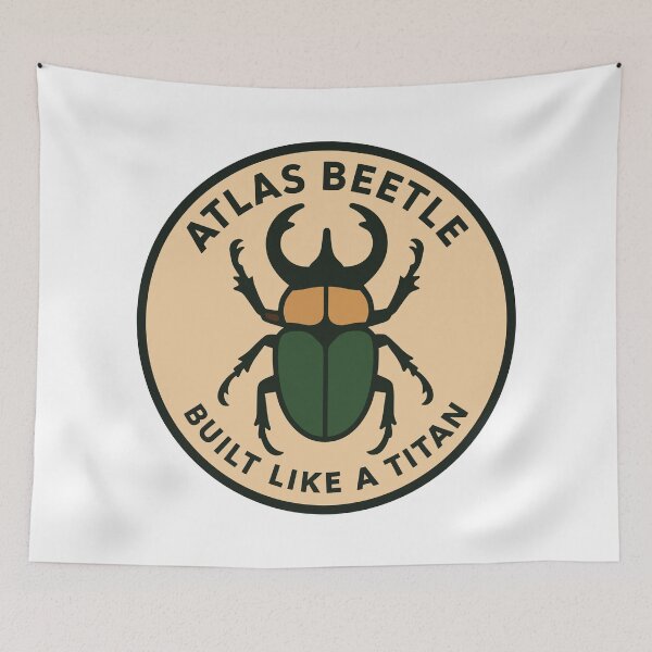 Item preview, Atlas Beetle Illustration designed and sold by WildlifeInc.