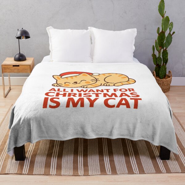 Item preview, All I Want for Christmas Is My Cat – Cute Christmas Cat Design designed and sold by StyleLap.