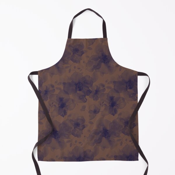 Item preview, Mocha and Blue translucent flowers designed and sold by FatBirdie.