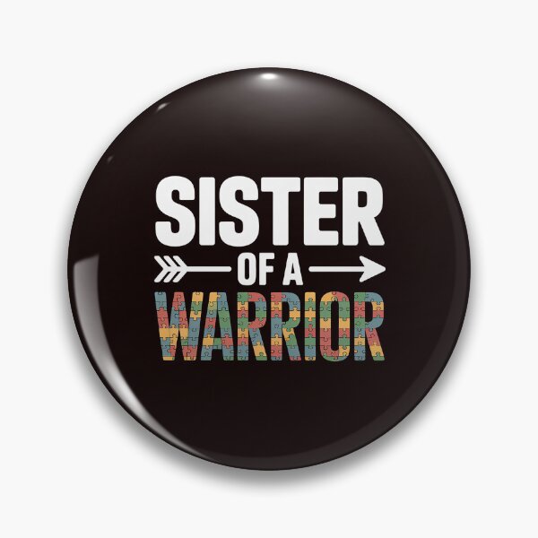Item preview, Sister Of A Warrior Family Sis World Autism Awareness Day designed and sold by hettingerchaim.