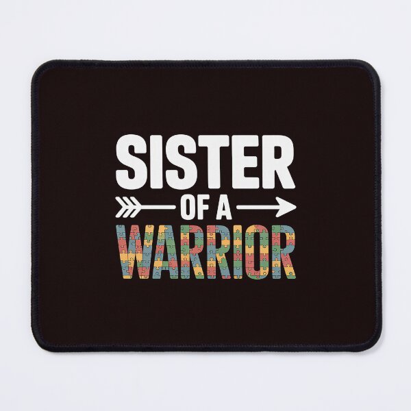 Item preview, Sister Of A Warrior Family Sis World Autism Awareness Day designed and sold by hettingerchaim.