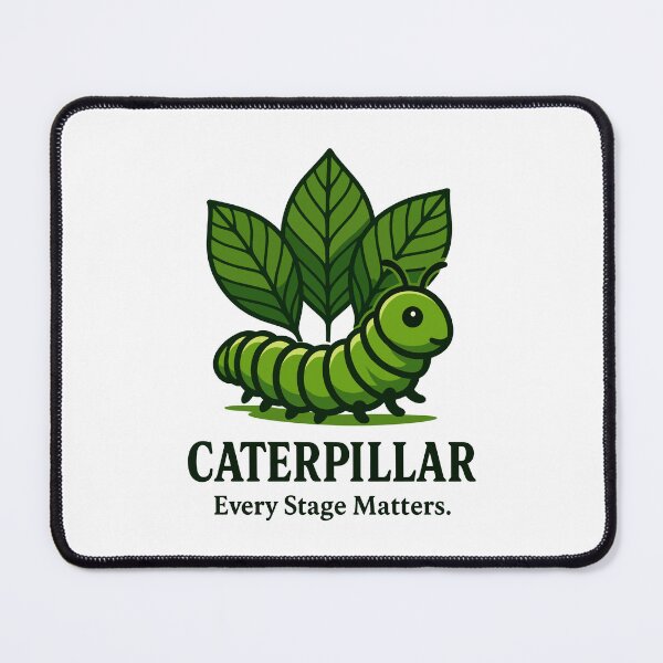 Item preview, Caterpillar Illustration – Every Stage Matters Nature Artwork designed and sold by WildlifeInc.