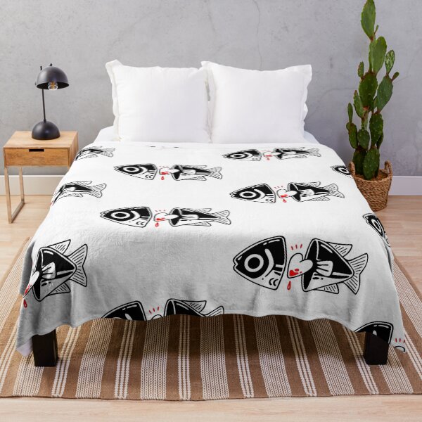 Item preview, Fish with heart. Black version. designed and sold by Renlexd.