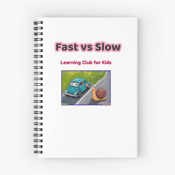 Item preview, Fast vs Slow – Learning Opposites for Kids | Learning Club for Kids designed and sold by AME Kids Designs.