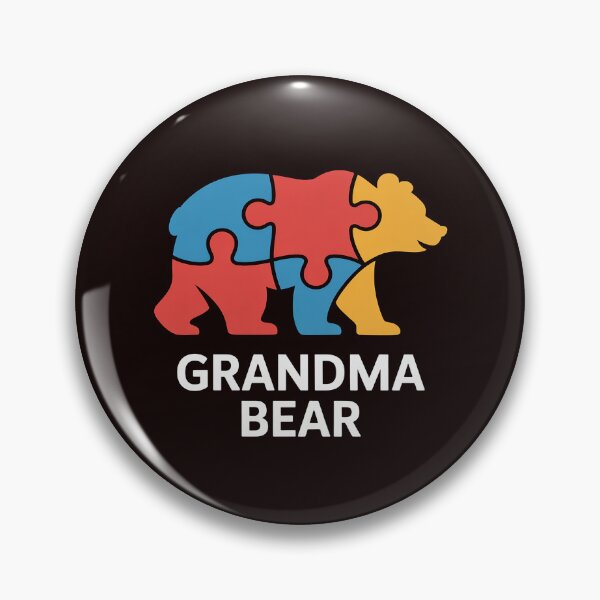 Item preview, Grandma Bear World Autism Awareness Day Family Puzzle Piece designed and sold by hettingerchaim.