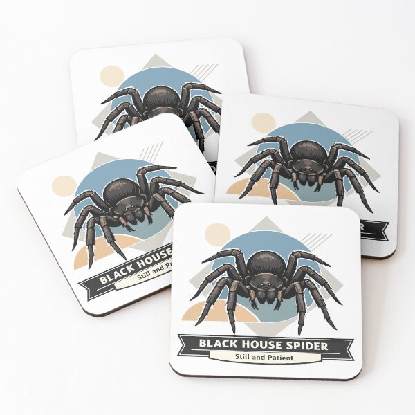 Item preview, Black House Spider Illustration – Still and Patient designed and sold by WildlifeInc.