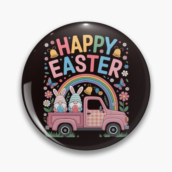 Item preview,  Three Gnomes Holding Egg Happy Easter day truck designed and sold by hettingerchaim.