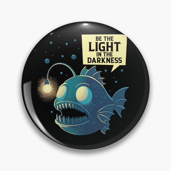 Item preview, Be The Light In The Darkness Anglerfish designed and sold by sachpica.