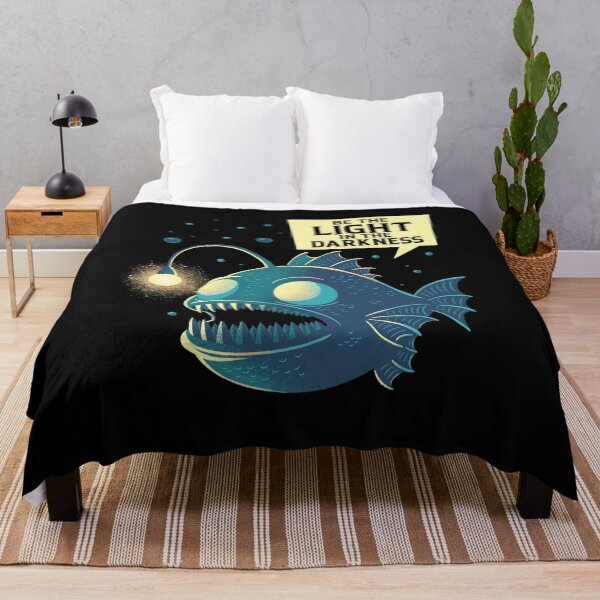 Item preview, Be The Light In The Darkness Anglerfish designed and sold by sachpica.