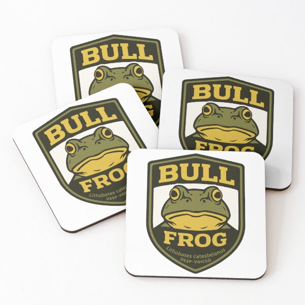 Item preview, Bull Frog Illustration – Deep-Voiced Amphibian Wildlife Art designed and sold by WildlifeInc.