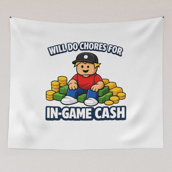 Item preview, Will Do Chores for In-Game Cash Toddler T-Shirt | Funny Gaming Kid Shirt | Gamer Tee for Kids designed and sold by YASboutik.