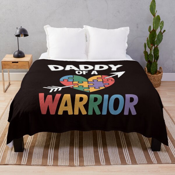 Item preview, Daddy Of A Warrior Family Dad World Autism Awareness Day designed and sold by hettingerchaim.