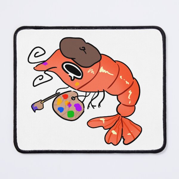 Item preview, Artsy Shrimp Painter Funny Creative Sea Art Illustration designed and sold by Mason-Pride.