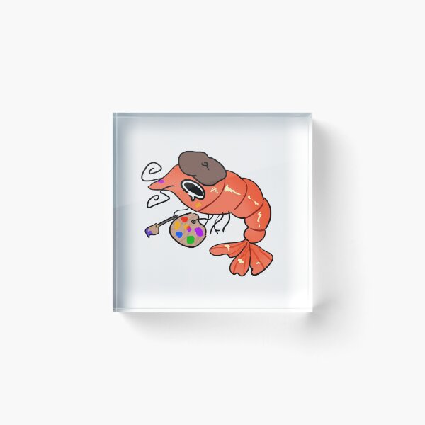 Item preview, Artsy Shrimp Painter Funny Creative Sea Art Illustration designed and sold by Mason-Pride.