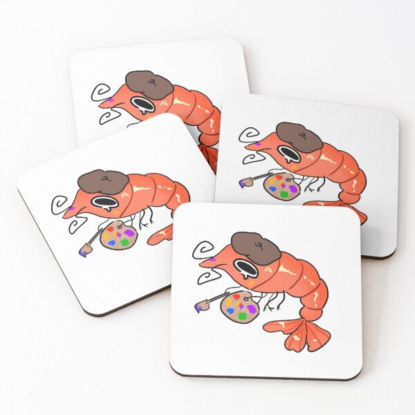 Item preview, Artsy Shrimp Painter Funny Creative Sea Art Illustration designed and sold by Mason-Pride.