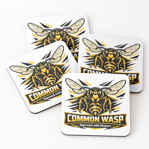 Item preview, Common Wasp Illustration – Bold Yellow Jacket Insect Art designed and sold by WildlifeInc.