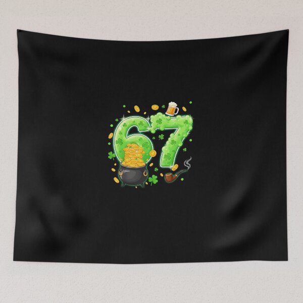 Item preview, 67 Meme Shamrocks Six Seven Shamrocks 6-7 St Patrick_S Day designed and sold by Intomindfood.