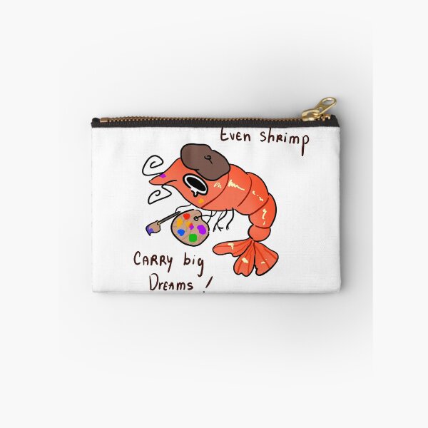 Item preview, Even Shrimp Carry Big Dreams Funny Artist Shrimp Illustration designed and sold by Mason-Pride.