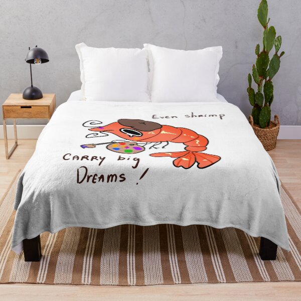 Item preview, Even Shrimp Carry Big Dreams Funny Artist Shrimp Illustration designed and sold by Mason-Pride.