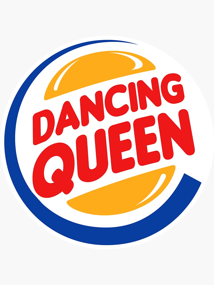 "Dancing Queen" Sticker by SQWEAR Redbubble