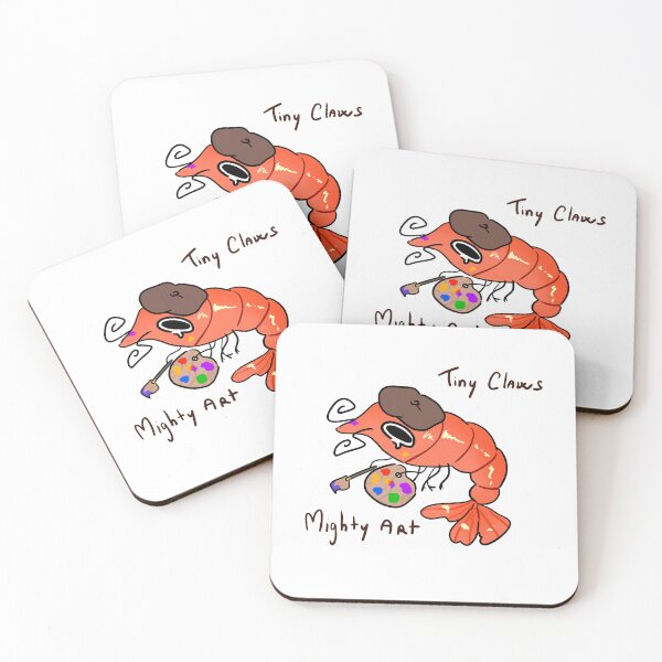 Item preview, Tiny Claws Mighty Art Funny Artist Shrimp designed and sold by Mason-Pride.