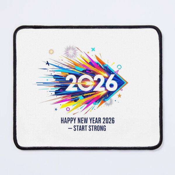 Item preview, Explosive Happy New Year 2026 Abstract Energy Blast Art designed and sold by lojadpop.