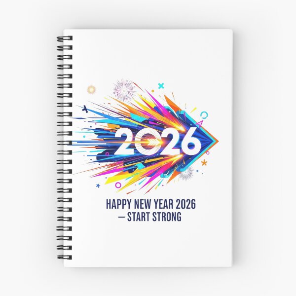 Item preview, Explosive Happy New Year 2026 Abstract Energy Blast Art designed and sold by lojadpop.