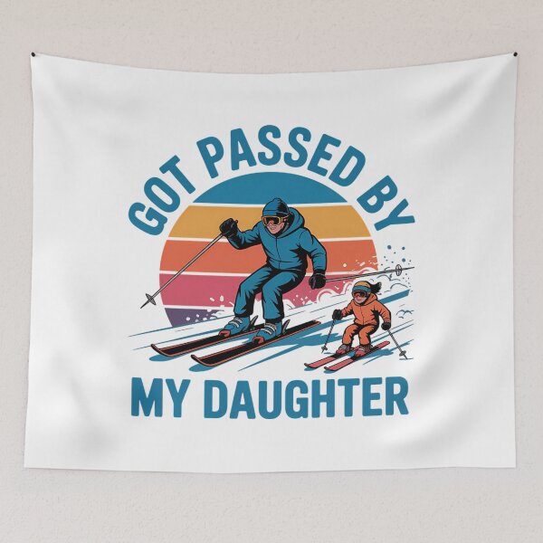 Item preview, Got Passed by My Daughter Funny Skiing Dad Skiers Lovers designed and sold by AsteriskDatBArt.