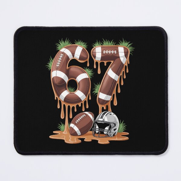 Item preview, Football 67 Six Seven Meme Funny 6-7 Drip American Football designed and sold by AsteriskDatBArt.
