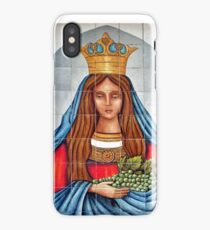 Our Lady of the Grapes Mexican Tile iPhone Case