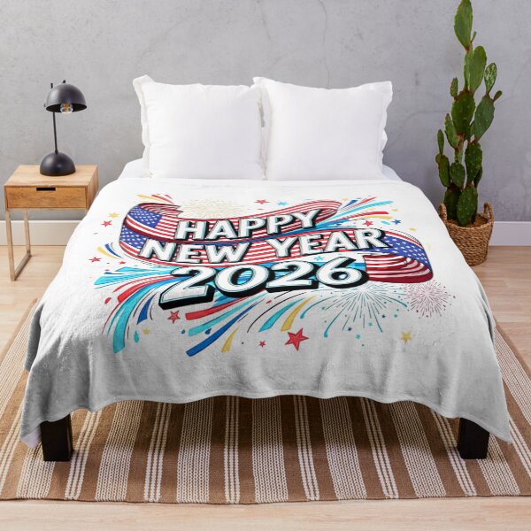 Item preview, Happy New Year 2026 USA Flag Patriotic Celebration Design designed and sold by lojadpop.