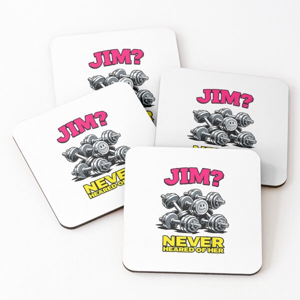 Item preview, Jim Never Heard of Her Funny Gym Shirt - Workout Humor  designed and sold by Dazzle-Sizzle.