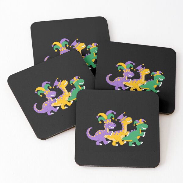 Item preview, Trex Dinos Purple Yellow Green Toddler Boys Mardi Gras designed and sold by AsteriskDatBArt.