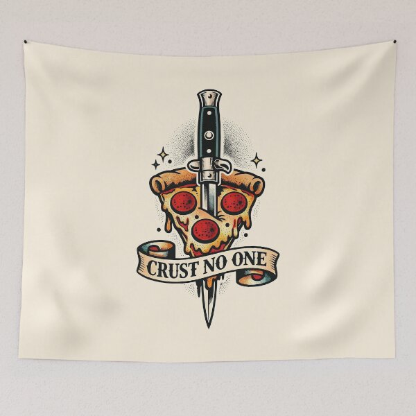 Item preview, Crust No One Dark Pizza Horror Art designed and sold by Victor Shadehorn.