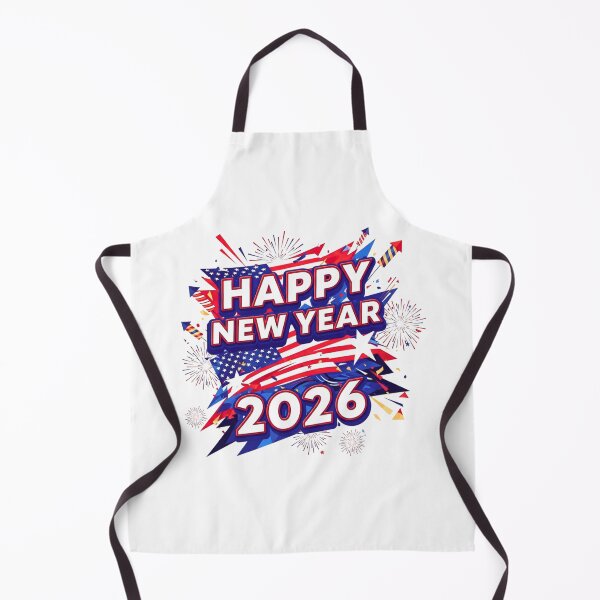 Item preview, Happy New Year 2026 Dynamic Celebration - Patriotic Red White Blue Fireworks designed and sold by lojadpop.